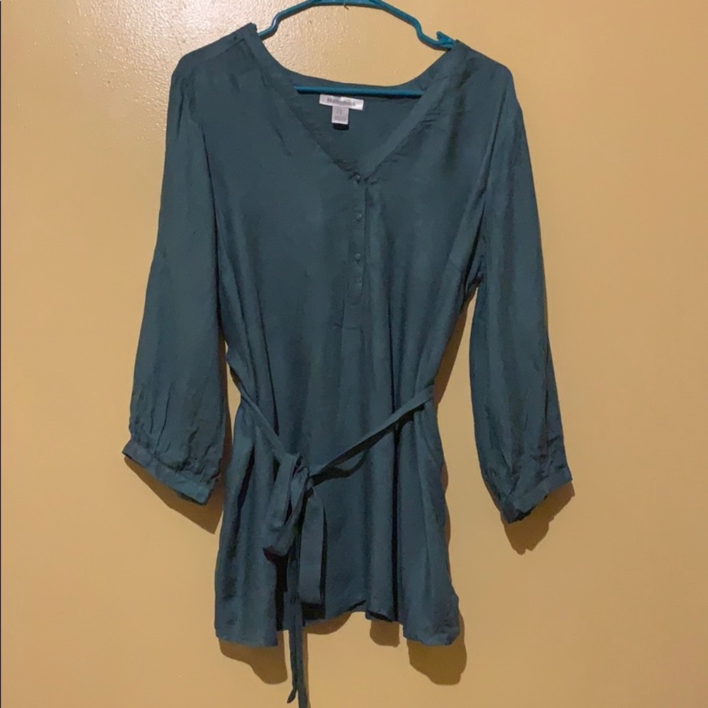 Maternity Motherhood Blouse top Green